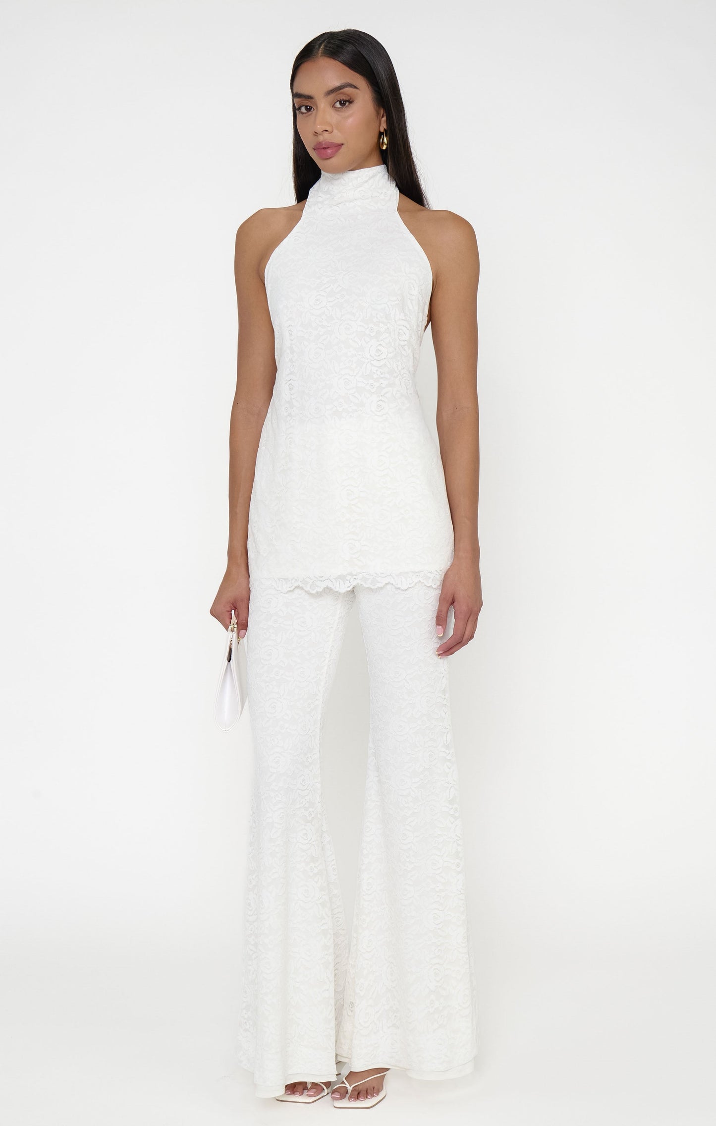Lisa Top ~ White Lovely Lace