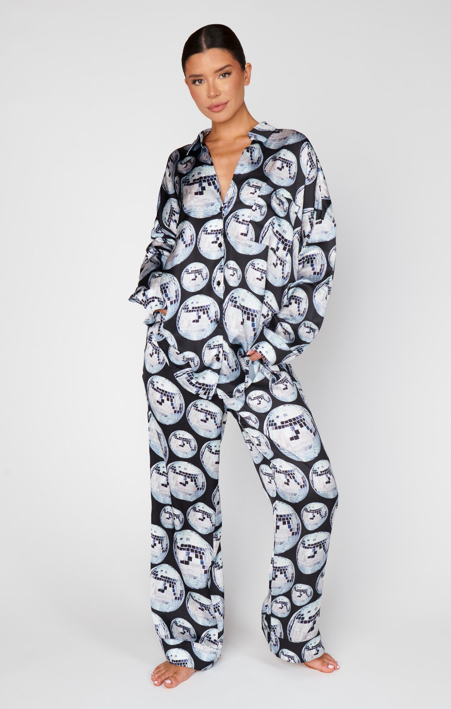 Overslept PJ Set ~ Disco Ball Silky