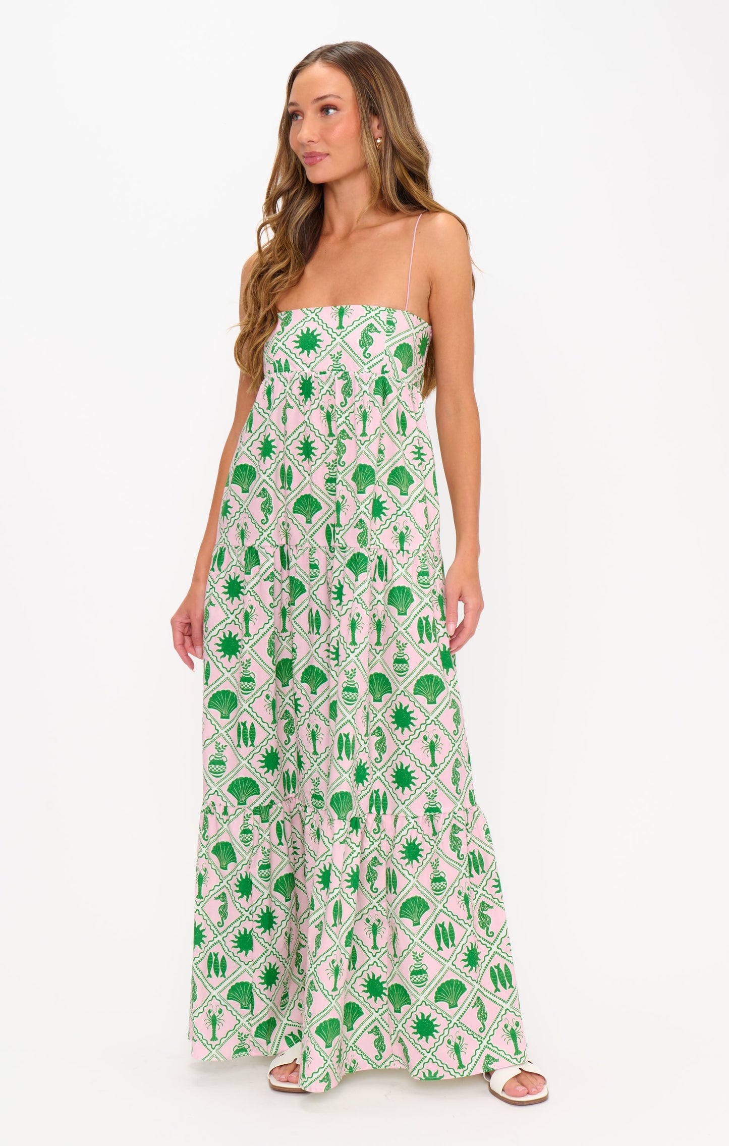 Long Weekend Maxi Dress ~ Coastal Collage