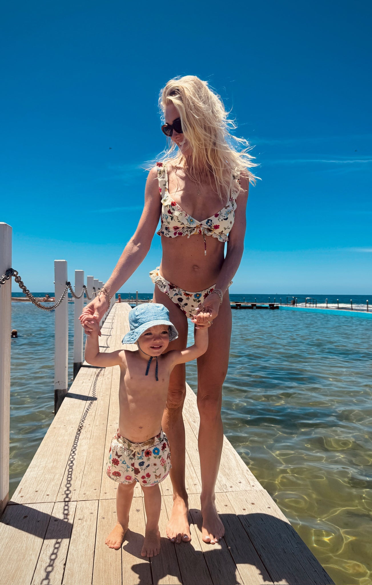 Little Beach Bum Trunks ~ French Floral