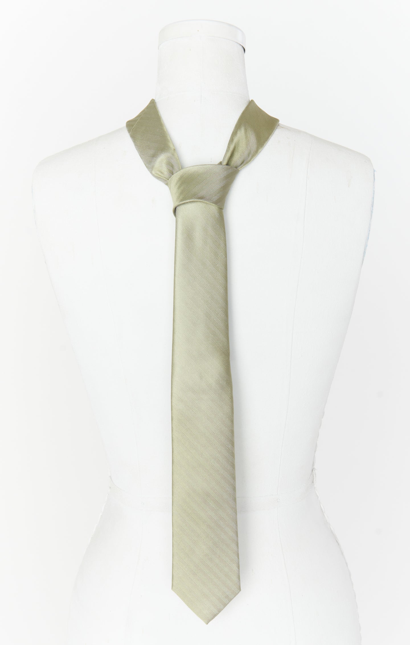 Nico Neck Tie ~ Moss Green Solid