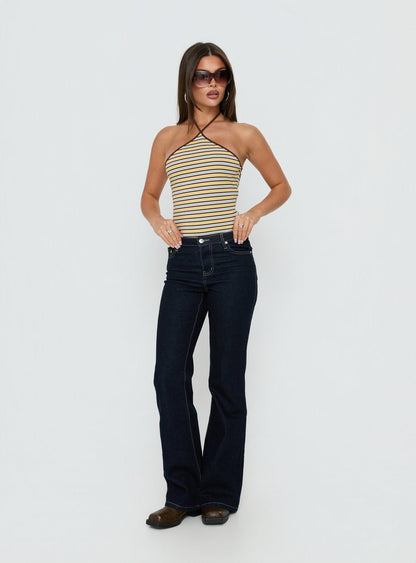 Aethoria Arrowneck Bodysuit Multi Stripe