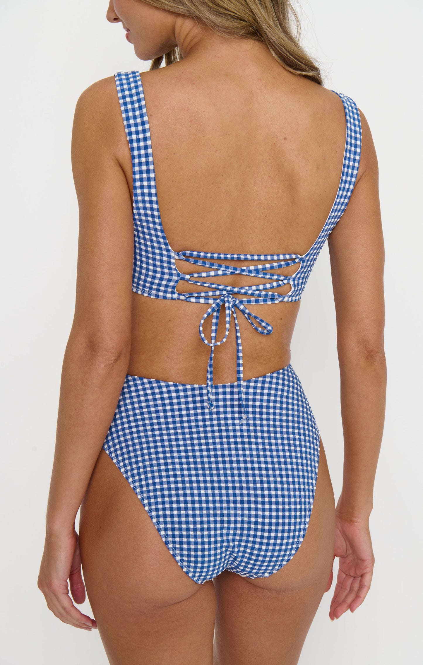 Montauk Bottom ~ Blueberry Gingham