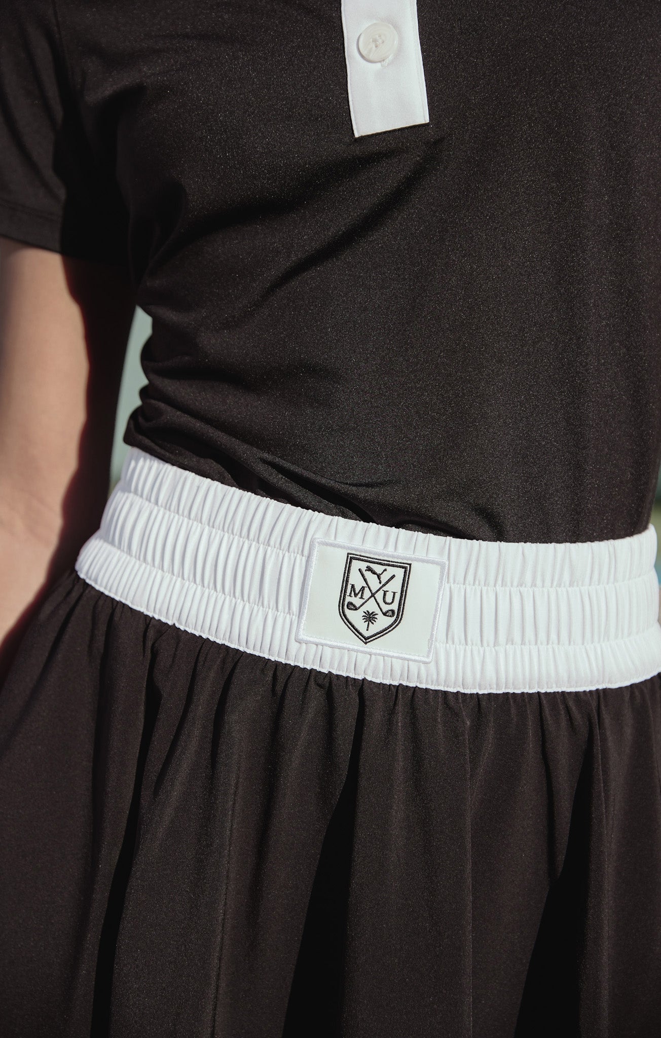 Par Skort ~ Pitch Black