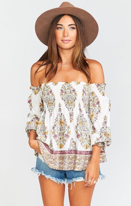 Raquel Smocked Top