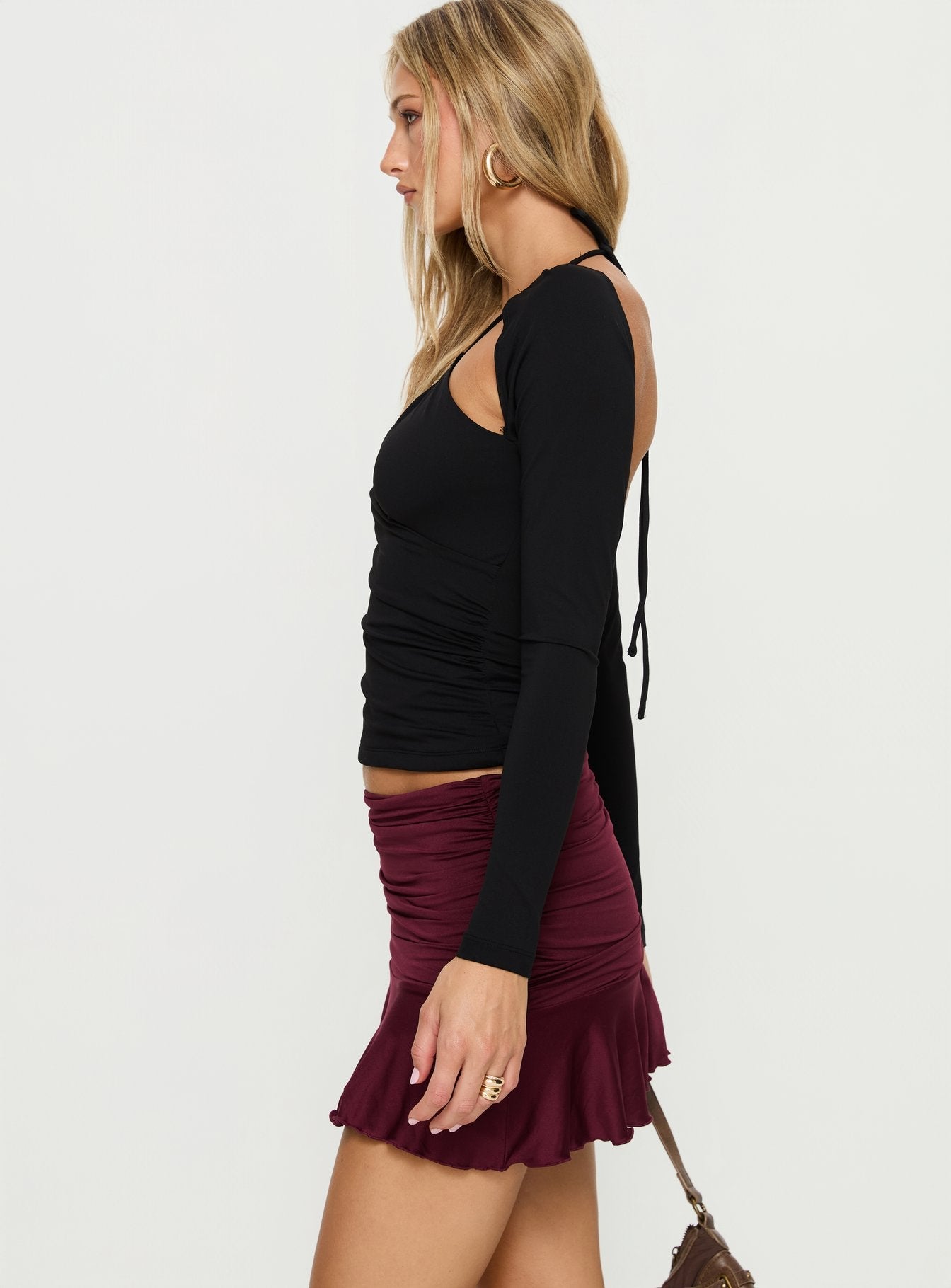 Celebrations Mini Skirt Wine