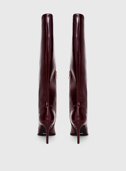 Billini Yasma Knee High Boots Berry Shine