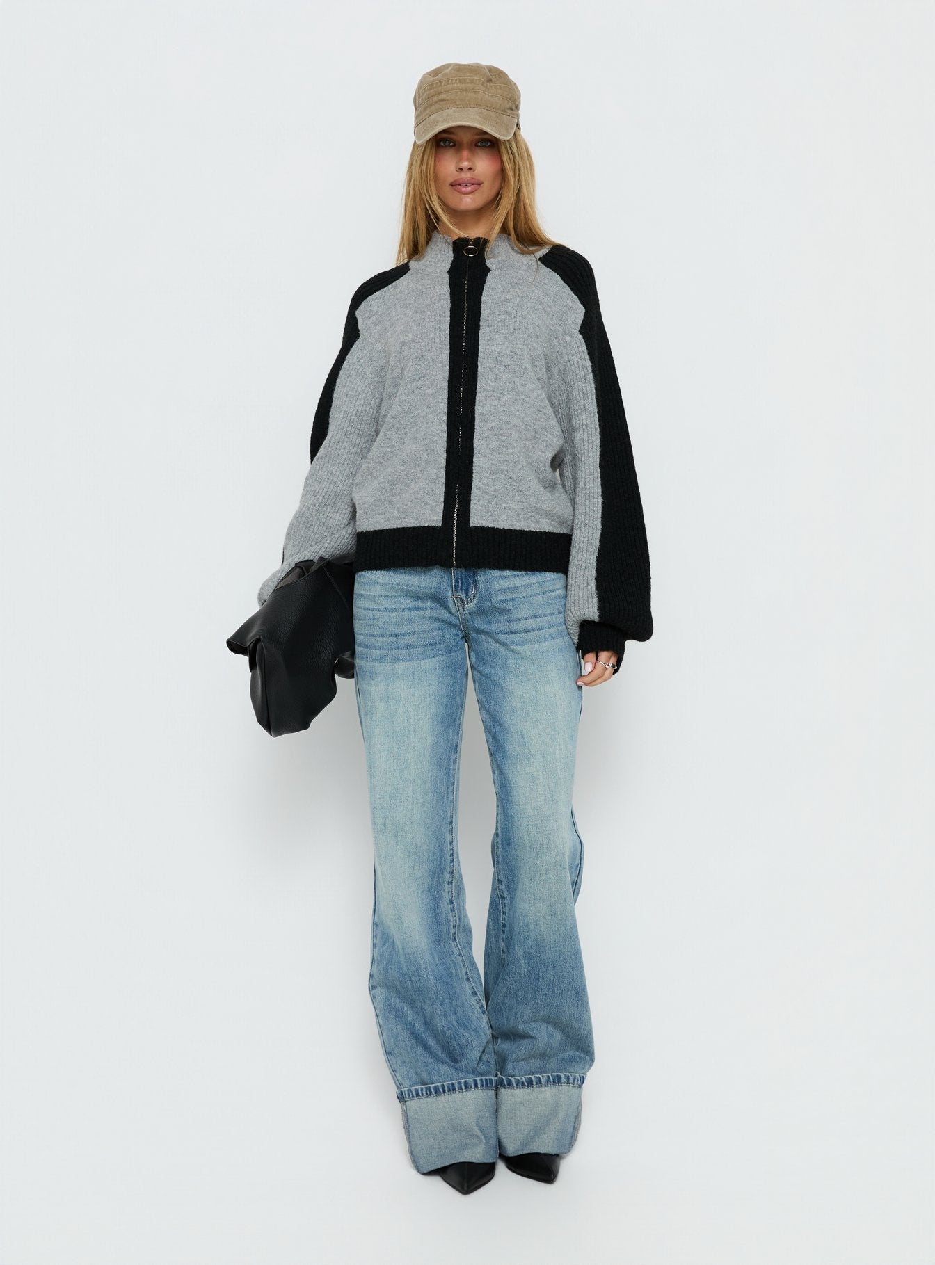 Asrar Jumper Grey / Black