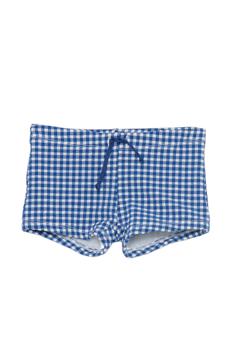 Lil Dude Shorts ~ Blueberry Gingham