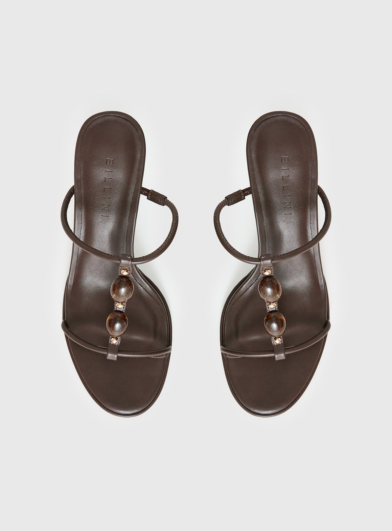 Billini Olympie Gem Detail Heels Brown