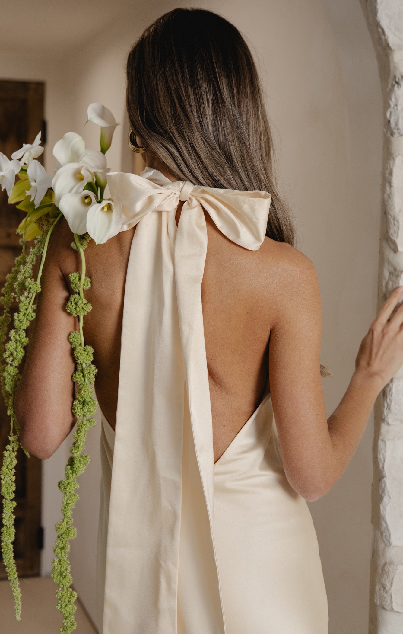 Lisa Maxi Dress ~ Buttercream Luxe Satin