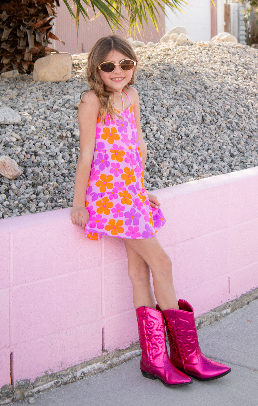 Little Caroline Mini ~ Pink Daisy