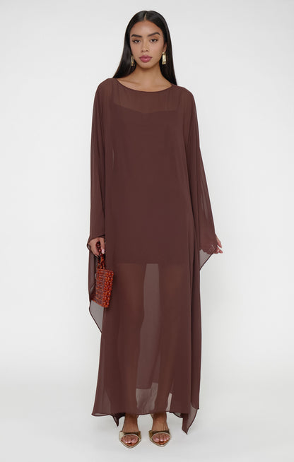 Olsen Maxi Dress ~ Chocolate Chiffon