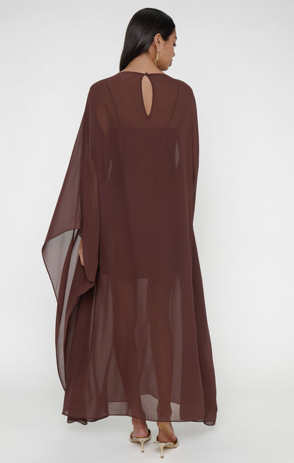 Olsen Maxi Dress ~ Chocolate Chiffon