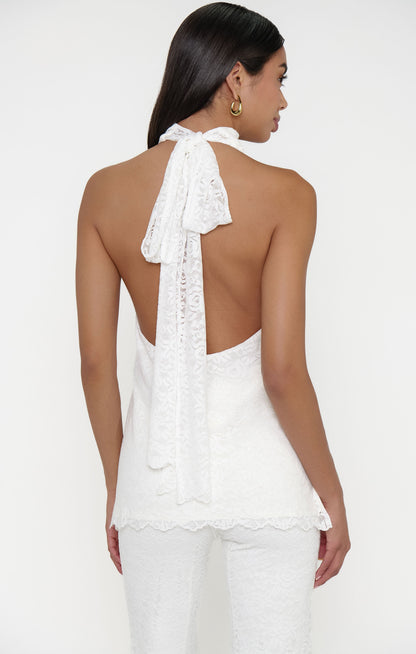 Lisa Top ~ White Lovely Lace