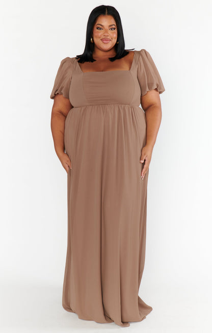 Nora Maxi Dress ~ Dune Chiffon