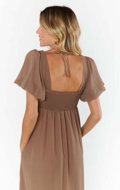 Nora Maxi Dress ~ Dune Chiffon