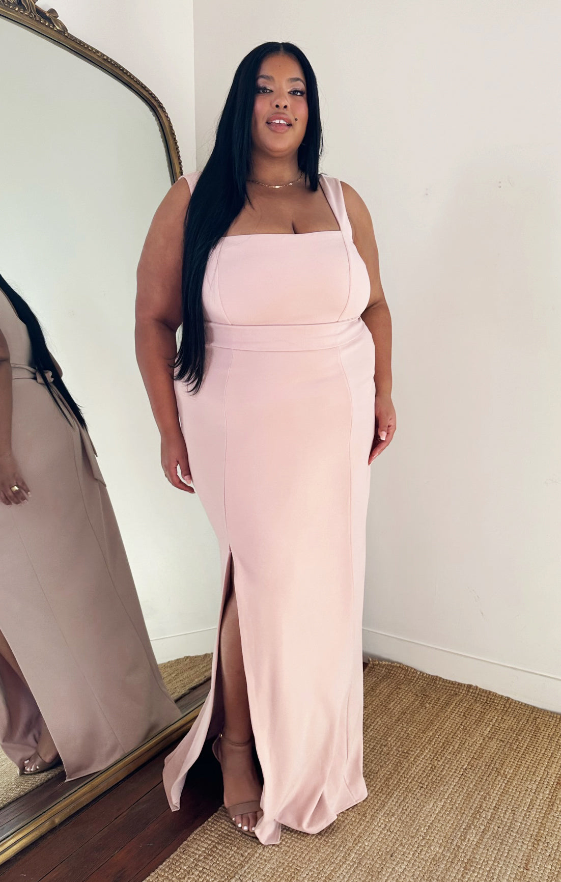Paris Gown ~ Dusty Blush Stretch