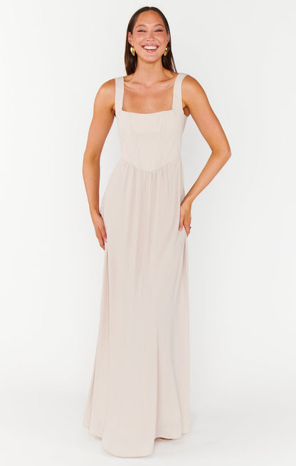 Nina Maxi Dress ~ Show Me the Ring Crisp
