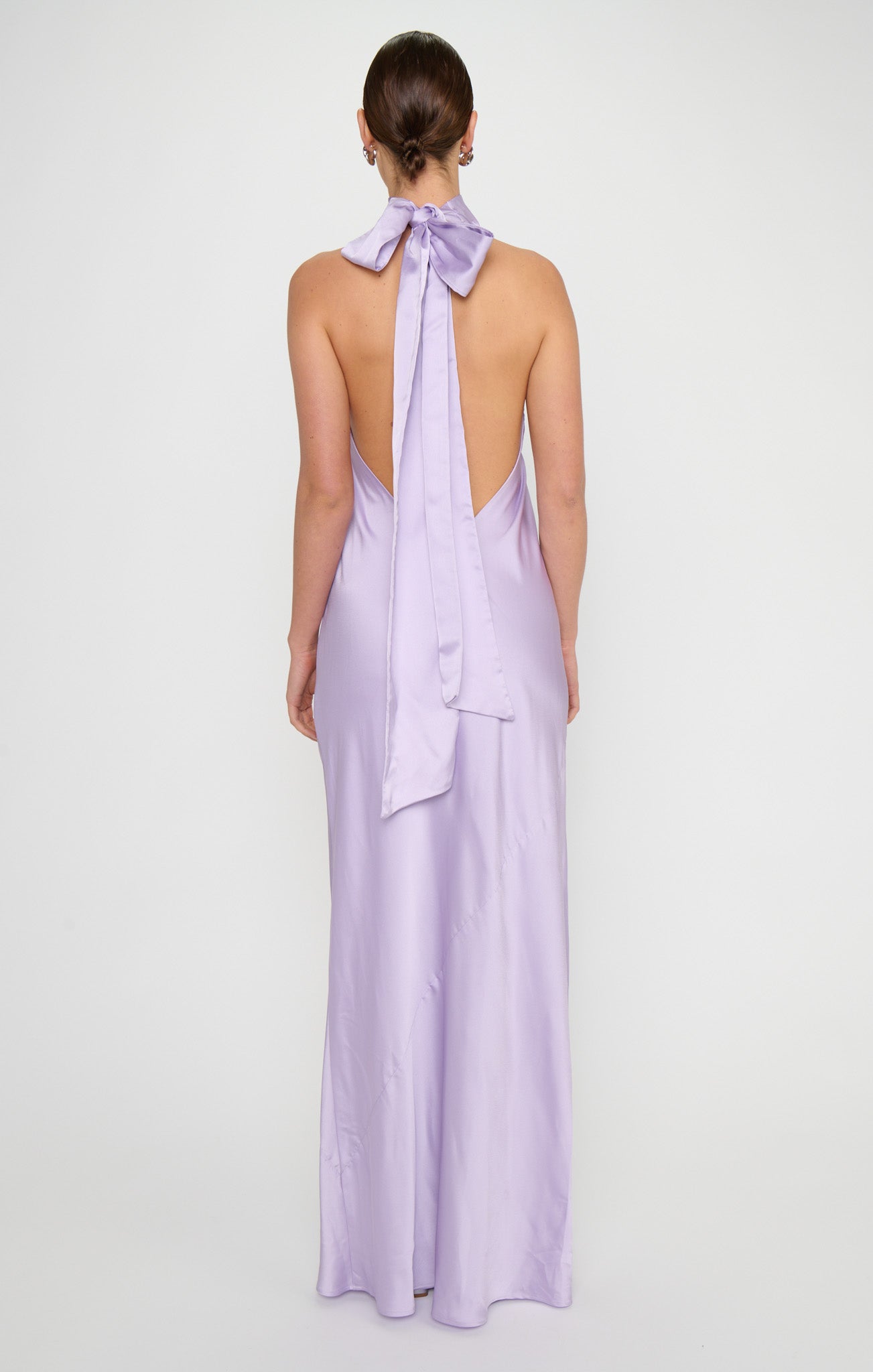 Lisa Maxi Dress ~ Lavender Luxe Satin
