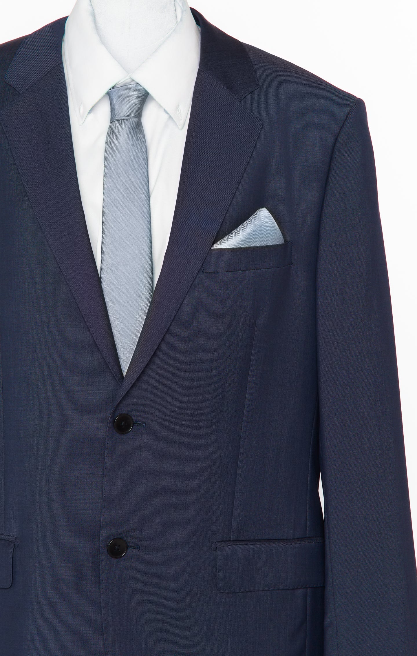 Nico Neck Tie ~ Steel Blue Solid