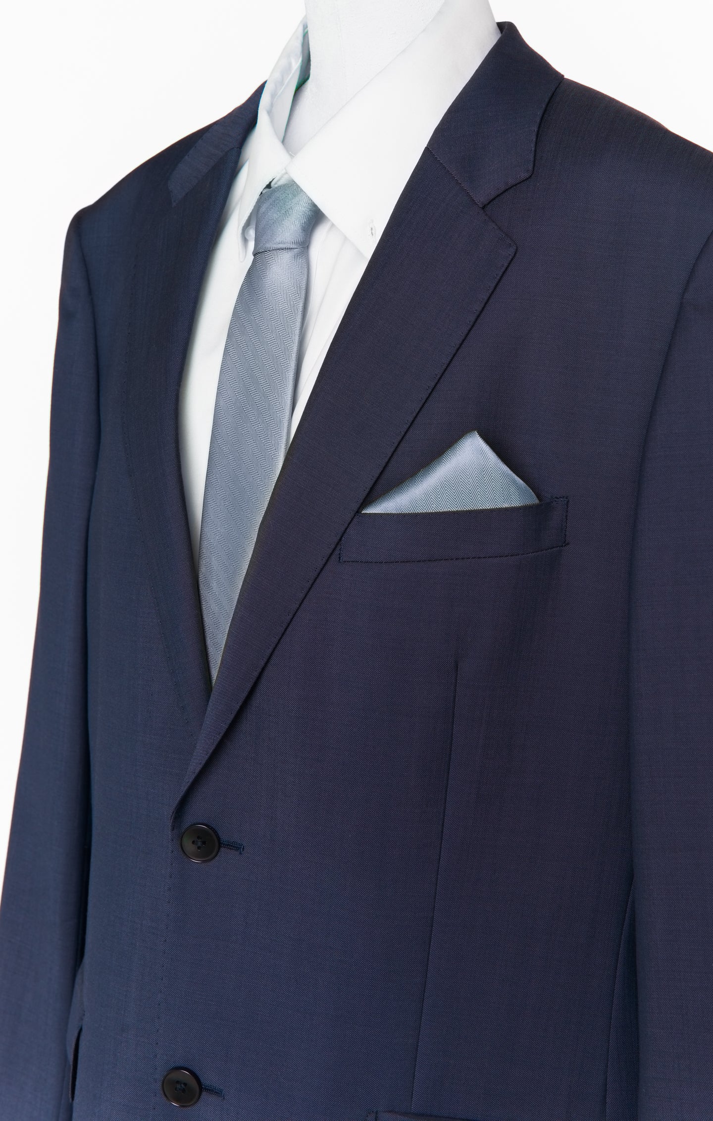 Nico Neck Tie ~ Steel Blue Solid