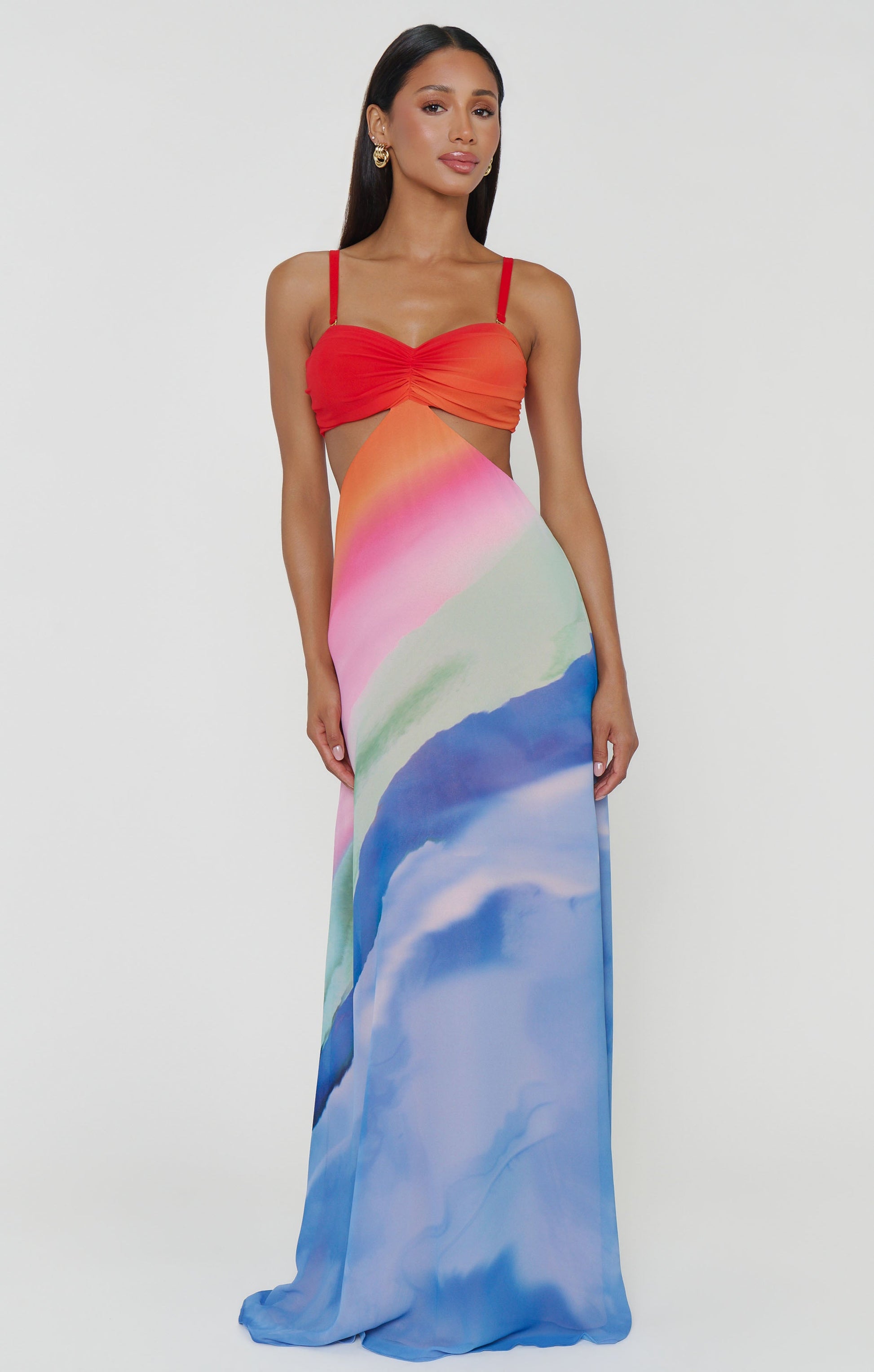 Niki Maxi Dress ~ Sunset