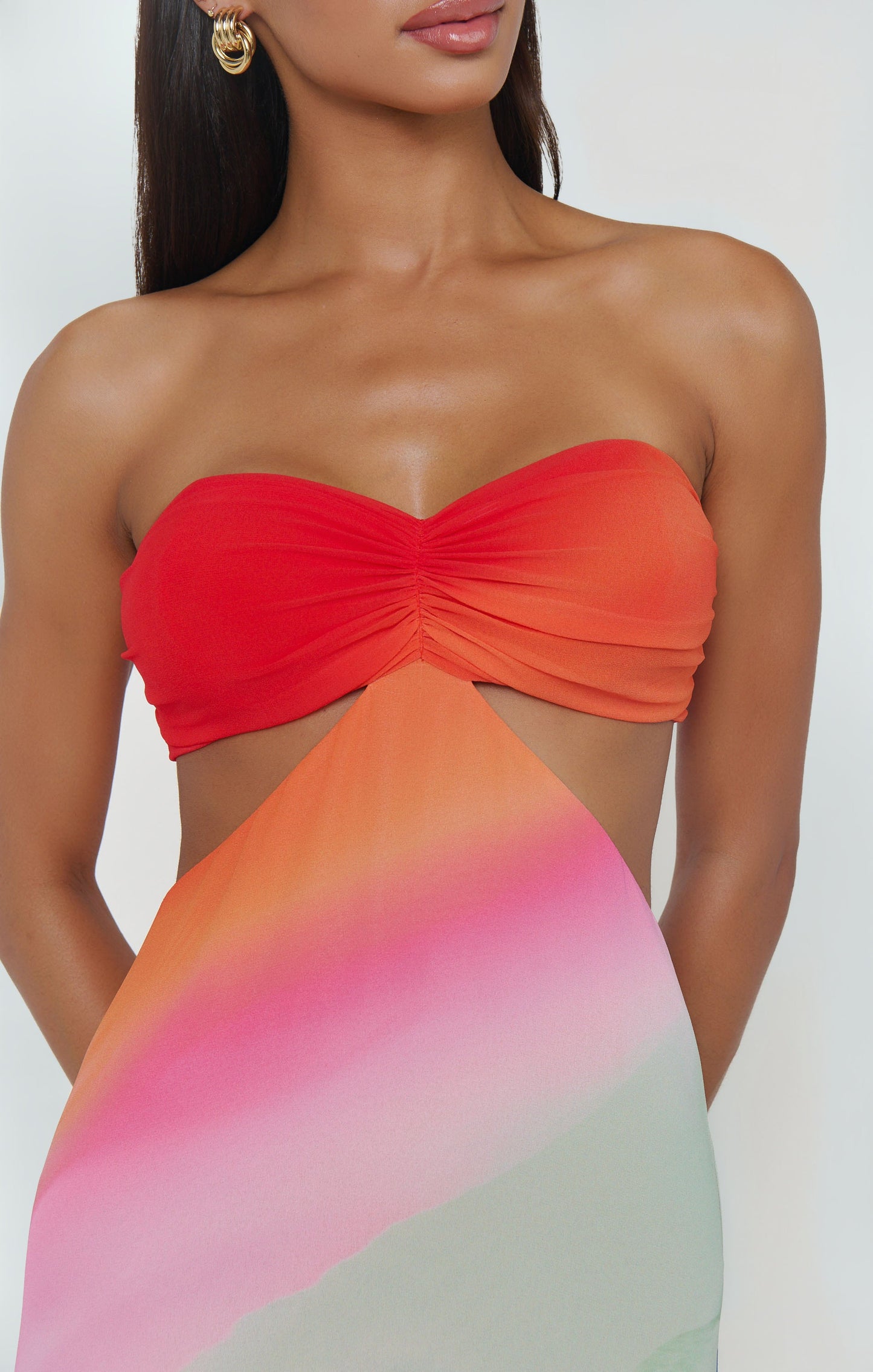 Niki Maxi Dress ~ Sunset