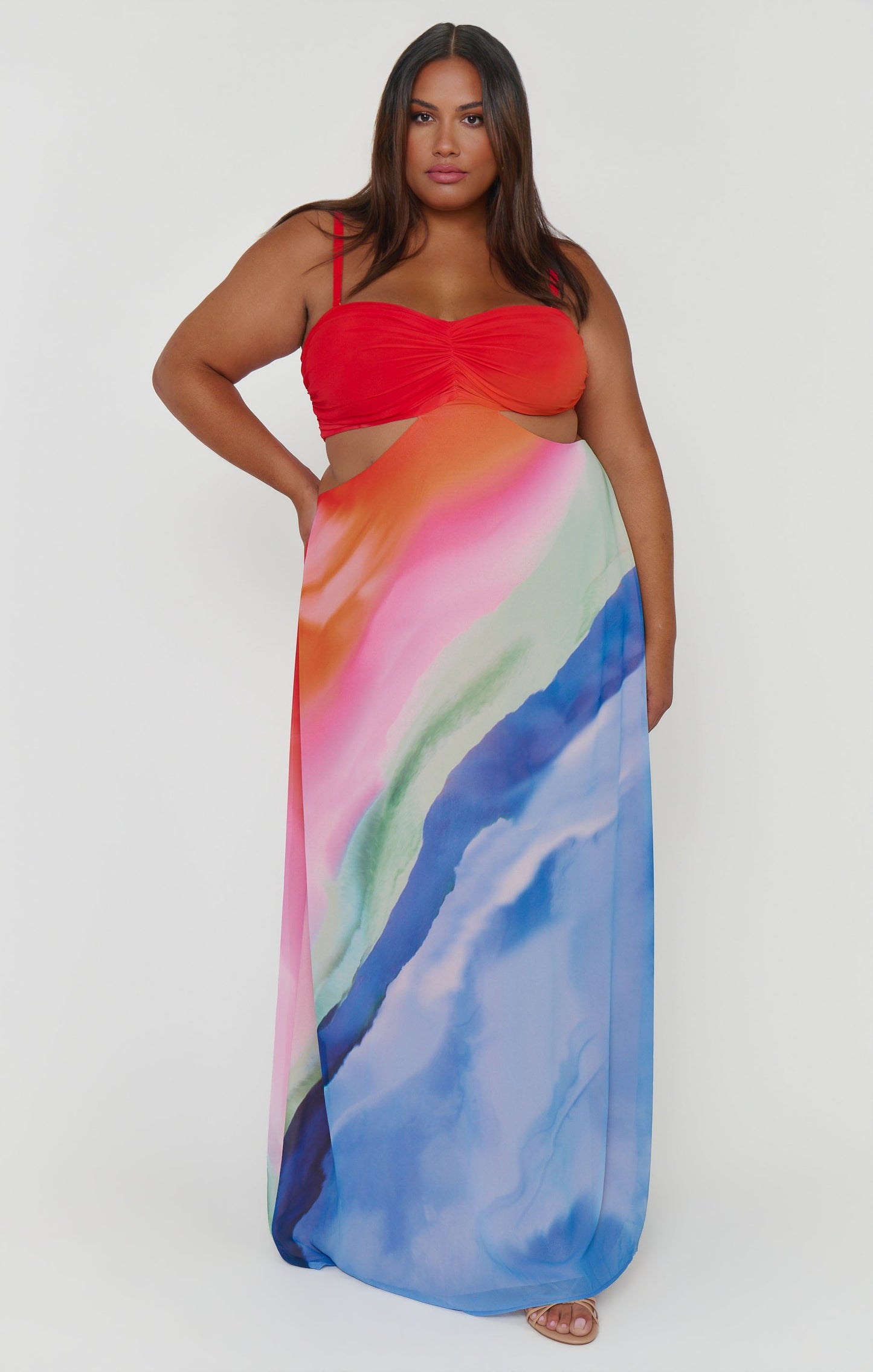 Niki Maxi Dress ~ Sunset