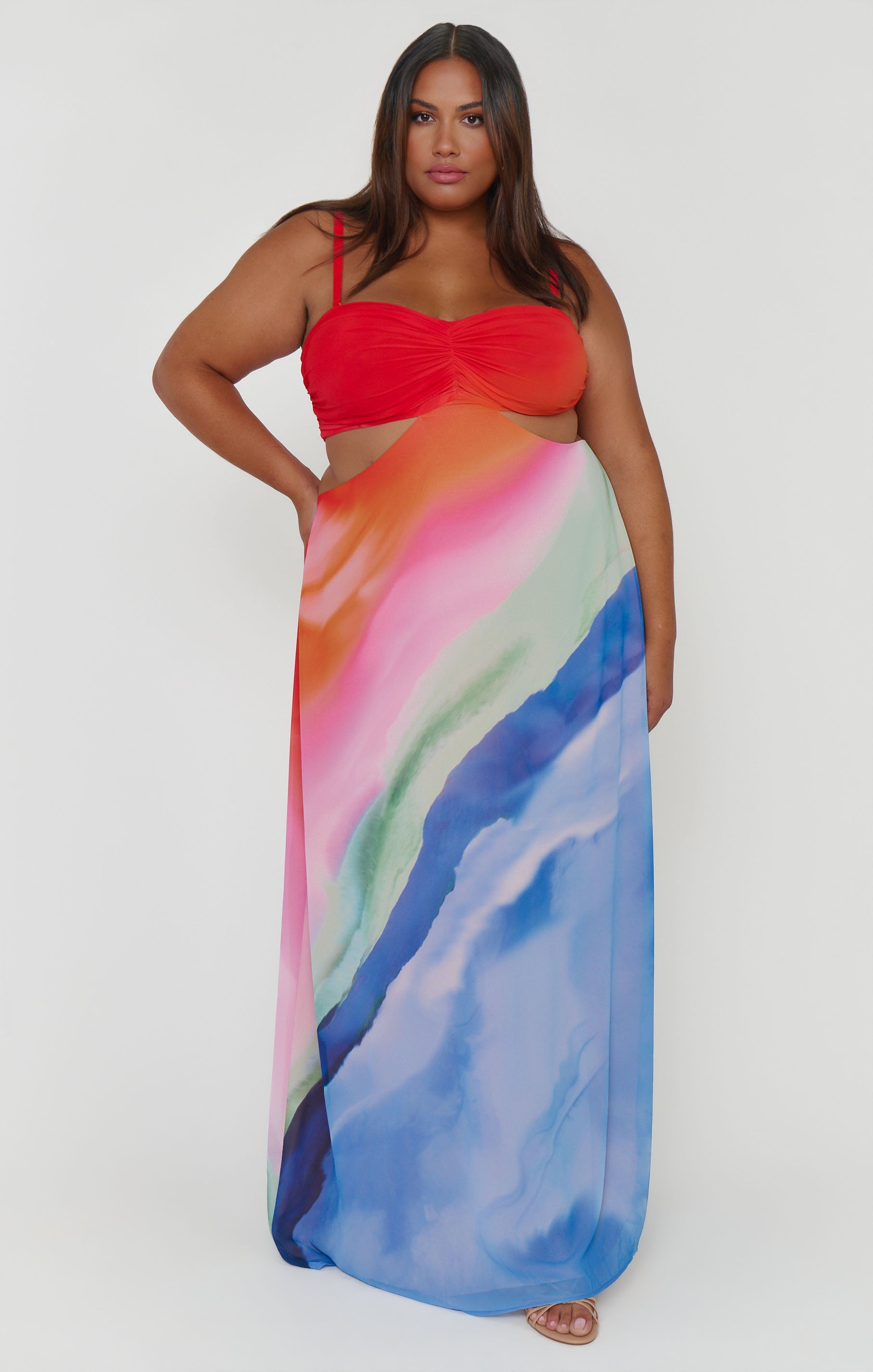 Niki Maxi Dress ~ Sunset
