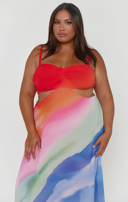 Niki Maxi Dress ~ Sunset