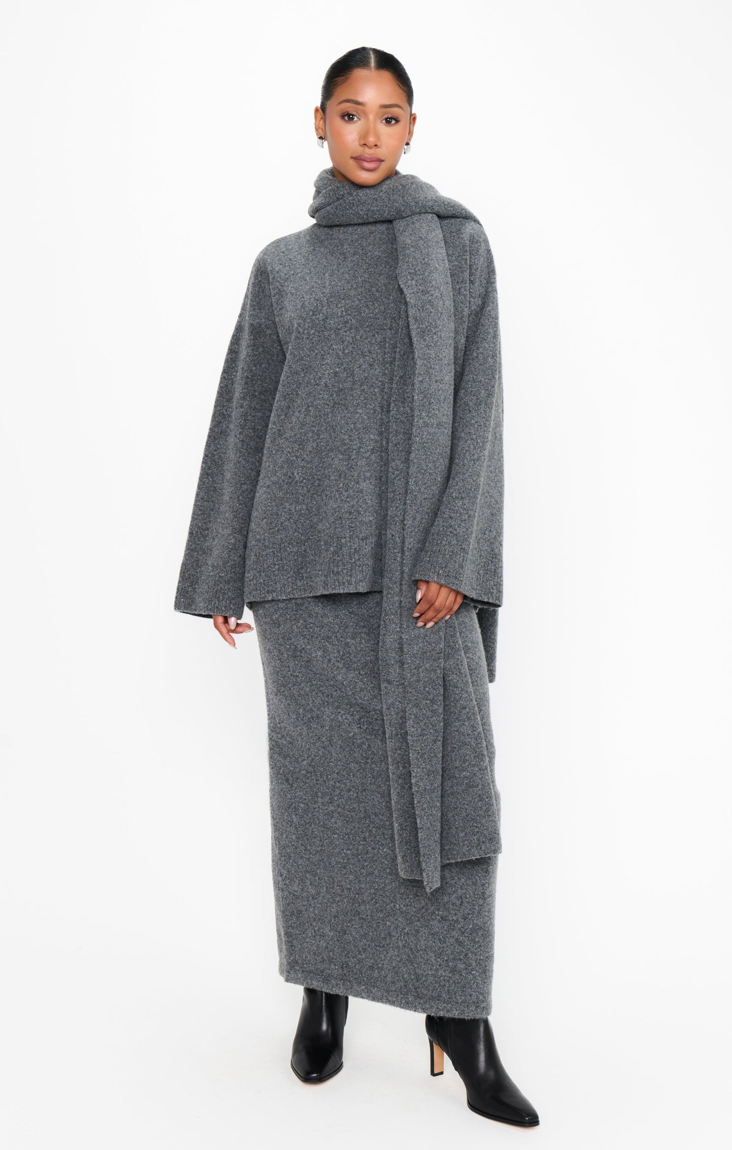 Oslo Sweater ~ Grey Knit