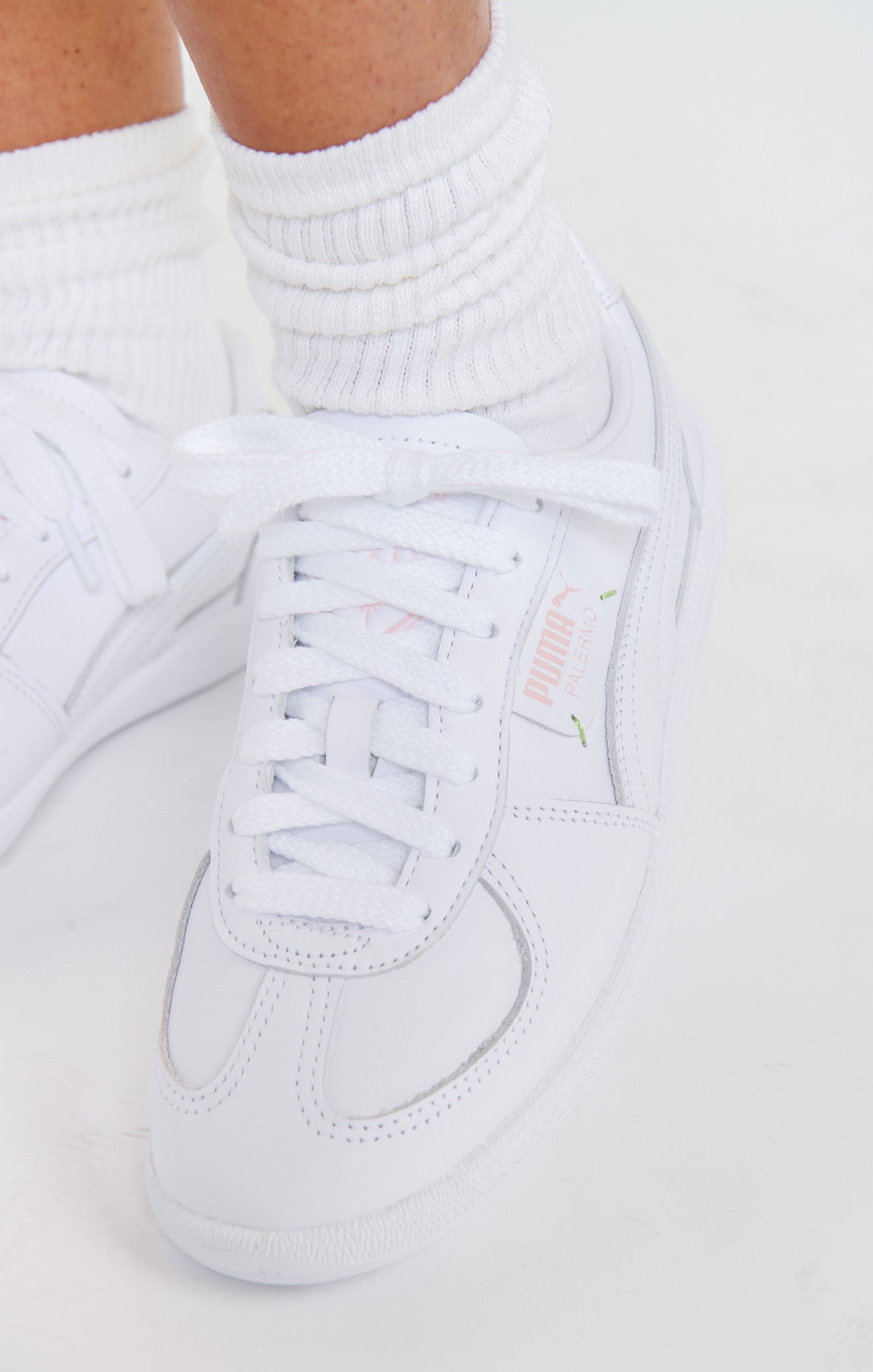 Puma x Show Me Your Mumu Palermo G ~ White Glow Rose Blossom