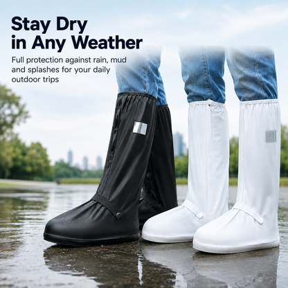 Waterproof Reusable Shoe Covers, Non‑Slip Rain Overshoes for Outdoor