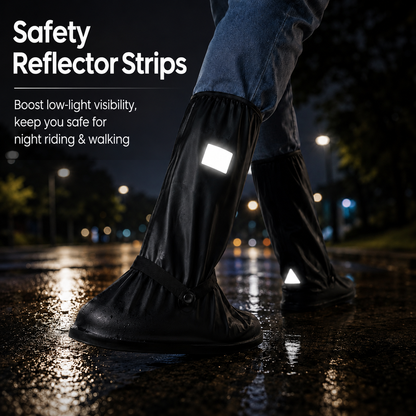 Waterproof Reusable Shoe Covers, Non‑Slip Rain Overshoes for Outdoor