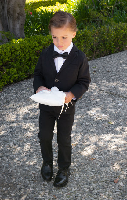 Range Kids Bow Tie ~ Black Solid