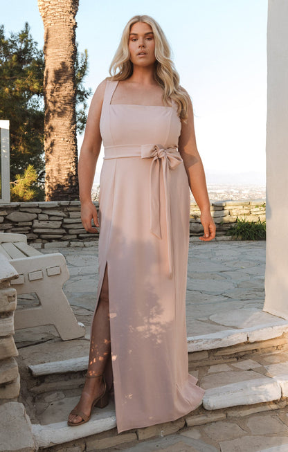 Paris Gown ~ Dusty Blush Stretch
