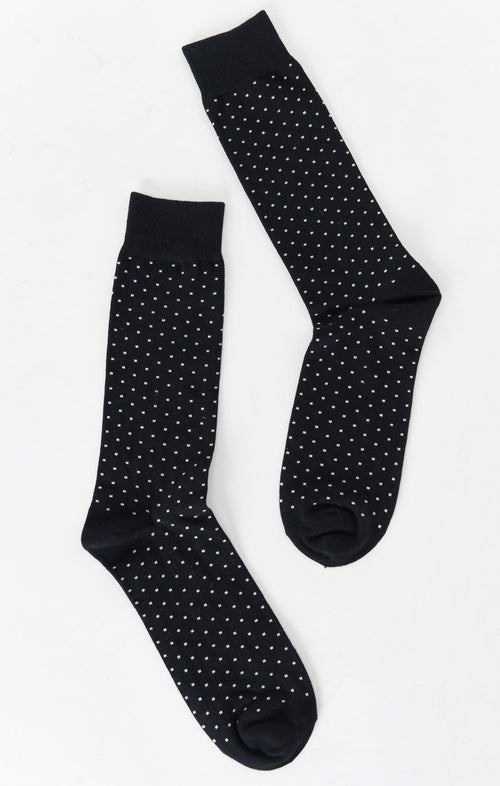 Owen Sock ~ Black Dots