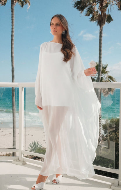 Olsen Maxi Dress ~ Wedding Cake Chiffon