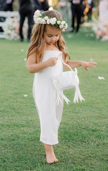Little Verona Dress ~ Ivory Luxe Satin