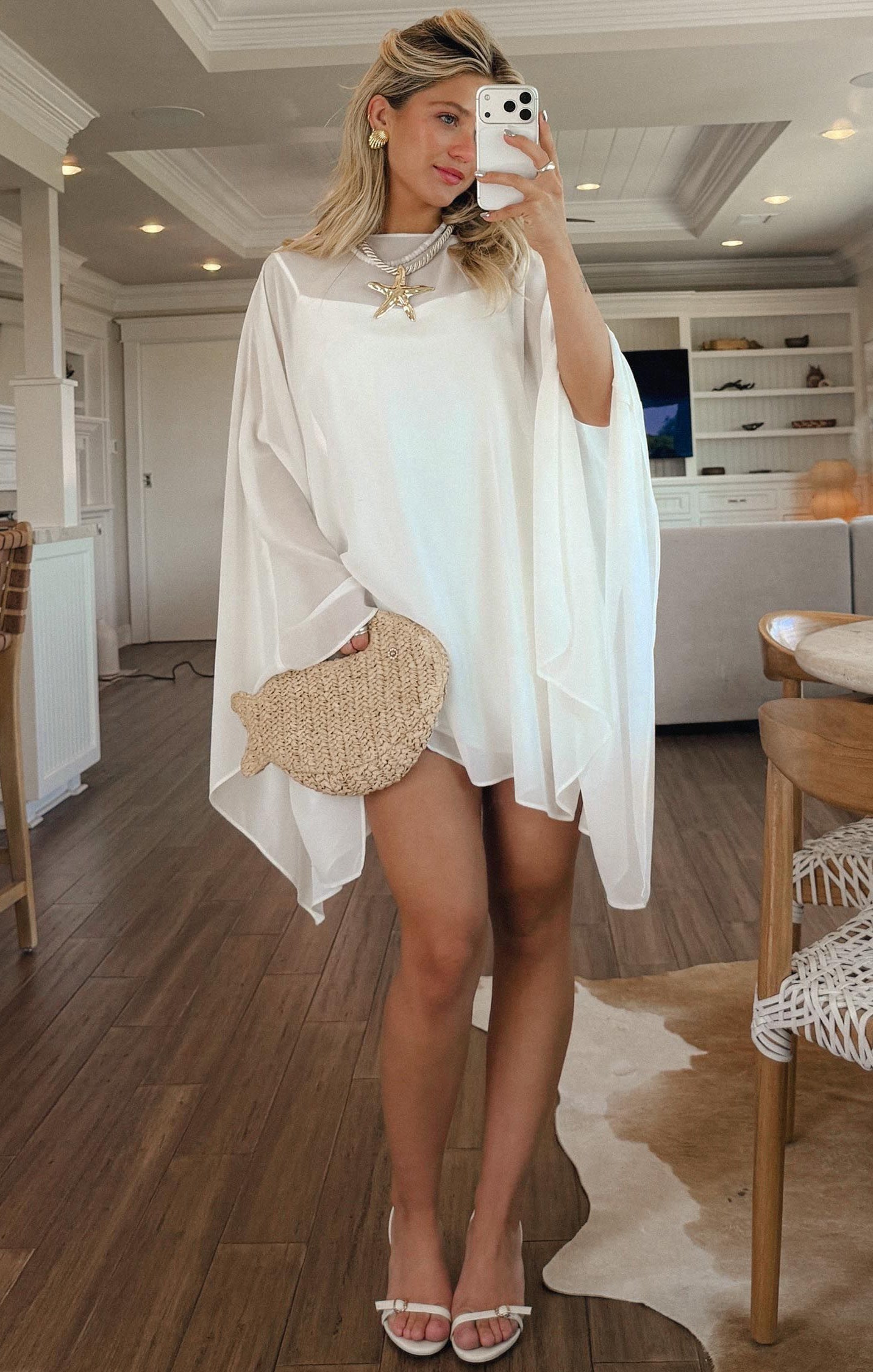 Olsen Mini Dress ~ Wedding Cake Chiffon