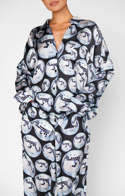 Overslept PJ Set ~ Disco Ball Silky