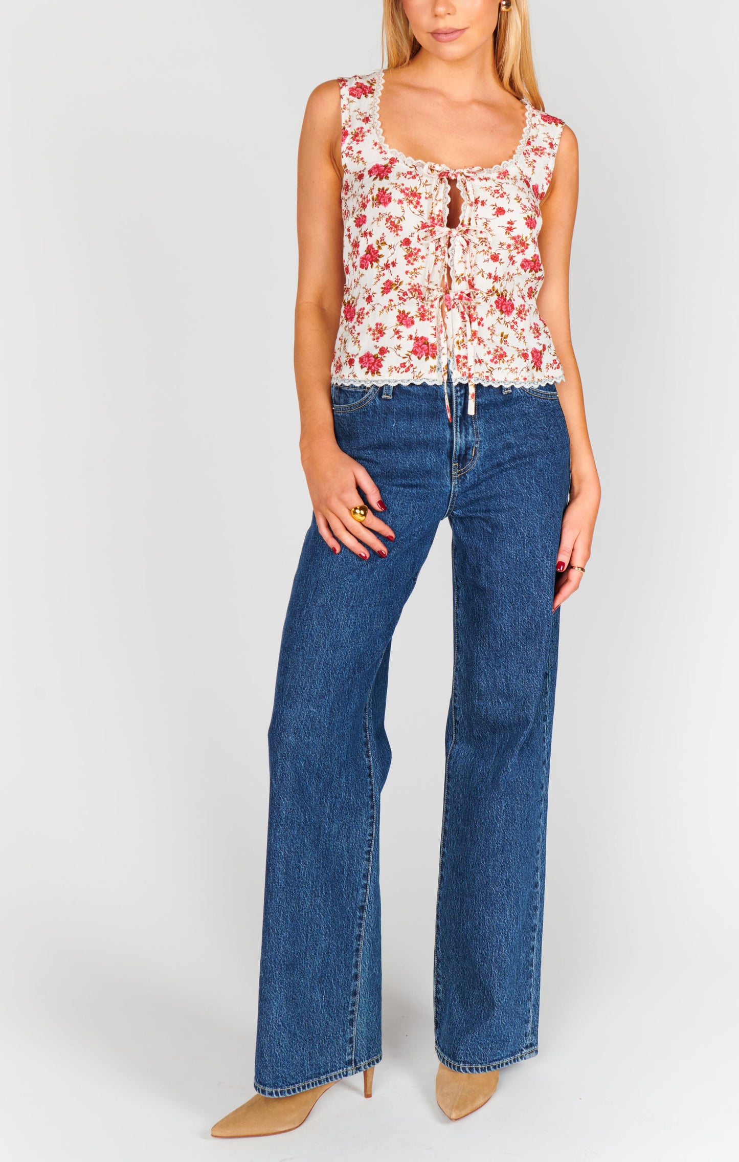 Mimi Top ~ Southern Roses