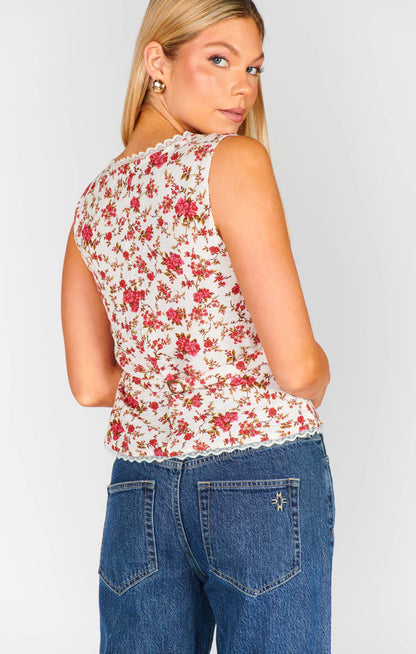Mimi Top ~ Southern Roses
