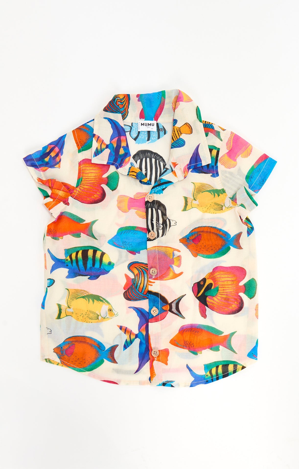 Lil Button Up Shirt ~ Rainbow Reef