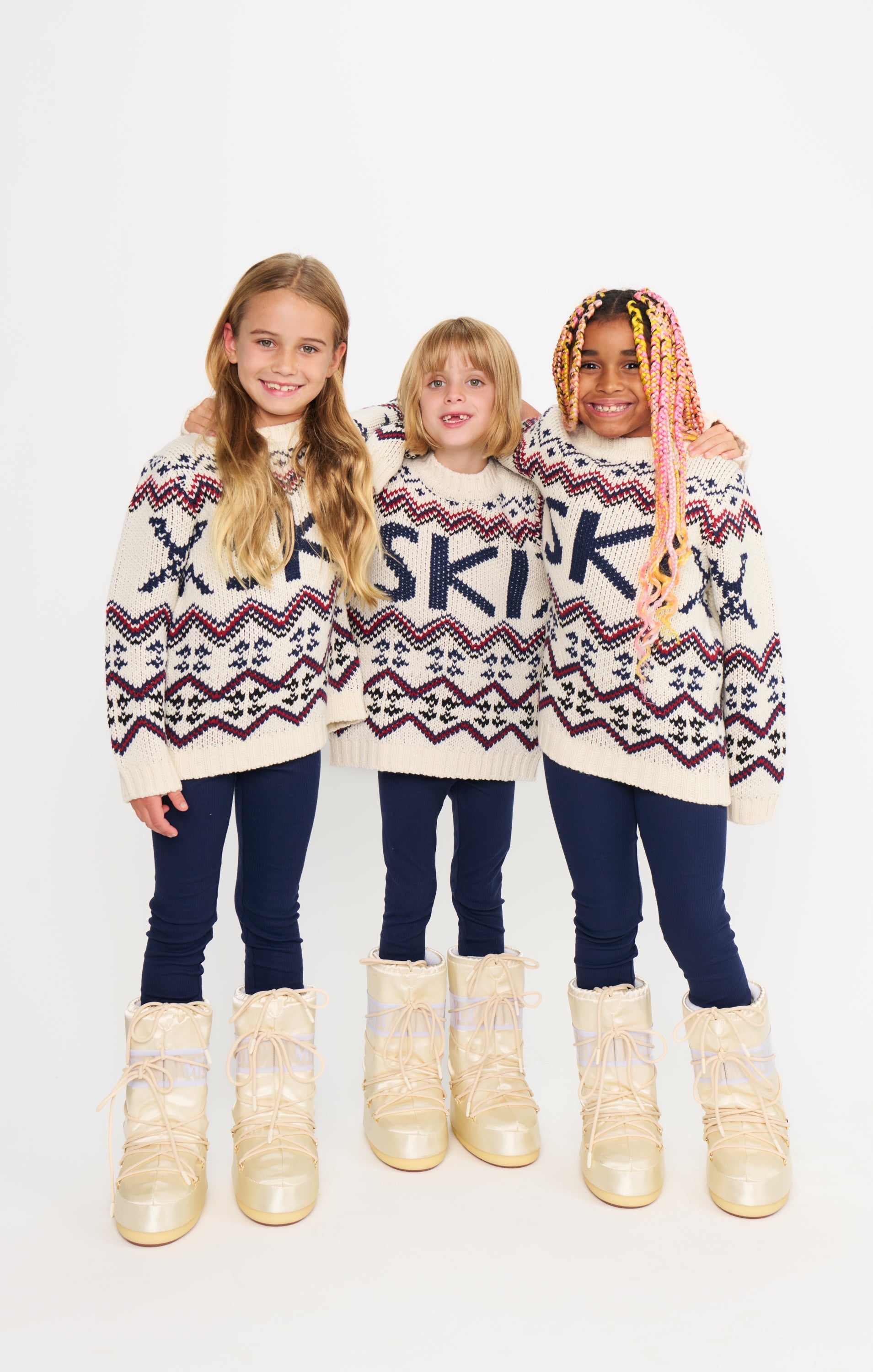 Mini Ski In Sweater ~ Cream Ski Knit