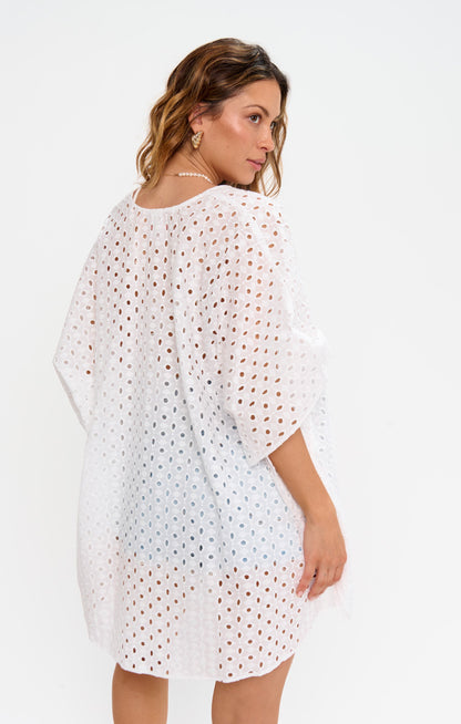 Peta Tunic ~ White Eyelet