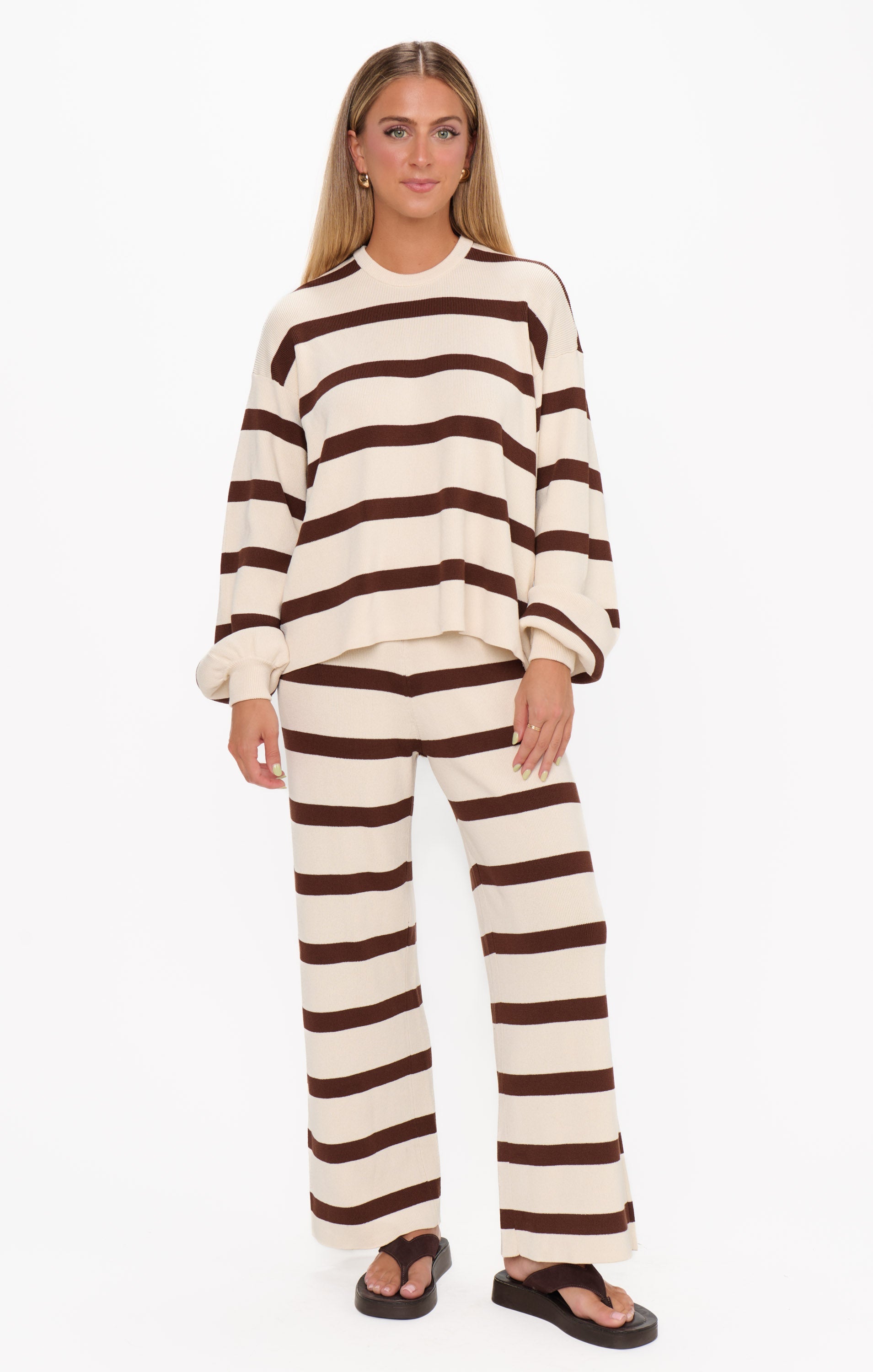 Pismo Sweater ~ Driftwood Stripe