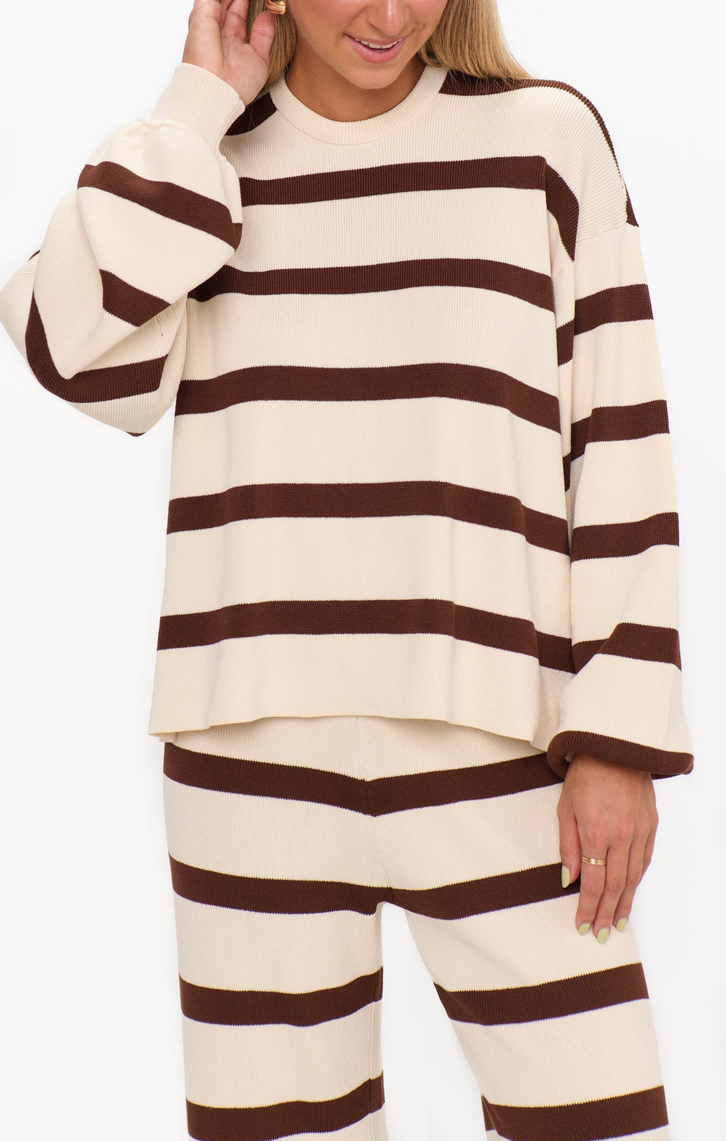 Pismo Sweater ~ Driftwood Stripe