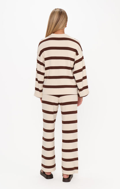 Pismo Sweater ~ Driftwood Stripe